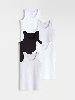 Lc Waikiki Yeni Sezon Bisiklet Yaka Erkek Çocuk Atlet 5'li