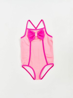 Lc Waikiki Yeni Sezon Kare Yaka Fiyonk Detaylı Kız Bebek Mayo