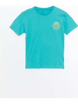 Lc Waikiki Yeni Sezon Bisiklet Yaka Kısa Kollu Baskılı Erkek Bebek Tişört