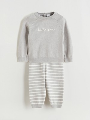 Lc Waikiki Yeni Sezon Baskılı Erkek Bebek Kazak ve Eşofman Altı