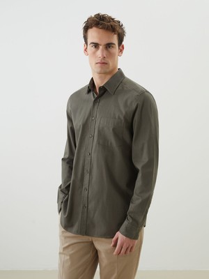 Lc Waikiki Yeni Sezon Regular Fit Uzun Kollu Gabardin Erkek Gömlek