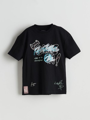 Lc Waikiki Yeni Sezon Bisiklet Yaka Baskılı Erkek Çocuk Tişört