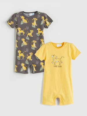 Lc Waikiki Yeni Sezon Aslan Kral Baskılı Erkek Bebek Tulum 2'li