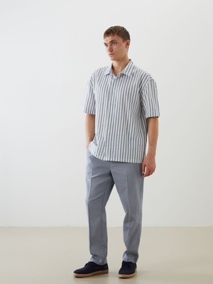 Lc Waikiki Yeni Sezon Standart Kalıp Keten Görünümlü Erkek Pileli Pantolon