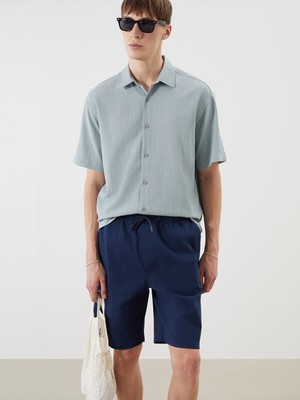 Lc Waikiki Yeni Sezon Rahat Kalıp Kısa Kollu Çizgili Erkek Gömlek