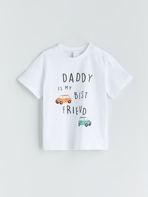 Lc Waikiki Yeni Sezon Bisiklet Yaka Baskılı Erkek Bebek Tişört