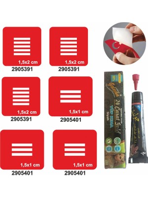 Parmak Çizgi Desenleri Hint Kınası ile Geçici Dövme Yapma Seti