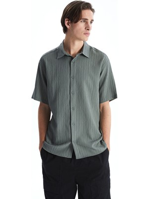 Lc Waikiki Yeni Sezon Rahat Kalıp Kısa Kollu Çizgili Erkek Gömlek