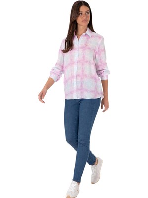 Kadın Mor Uzun Kollu Gömlek 2185849