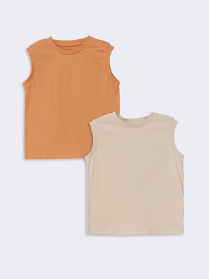 Lc Waikiki Yeni Sezon Bisiklet Yaka Basic Erkek Bebek Atlet 2'li