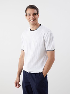 Lc Waikiki Yeni Sezon Bisiklet Yaka Kısa Kollu Erkek Triko Kazak