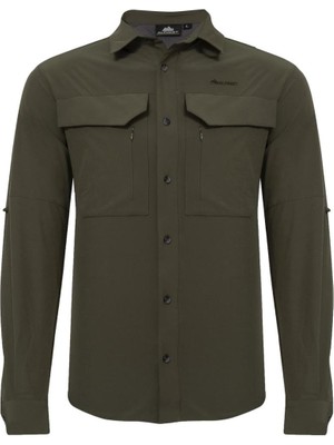 Alpinist Natriks Uzun Kollu Erkek Gömlek Haki (600702)