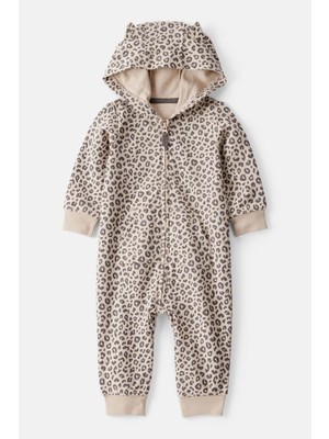 Kız Bebek Kapüşonlu Tulum