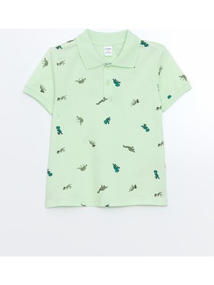 Lc Waikiki Yeni Sezon Polo Yaka Baskılı Erkek Çocuk Tişört