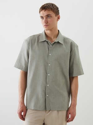 Lc Waikiki Yeni Sezon Regular Fit Kısa Kollu Armürlü Erkek Gömlek