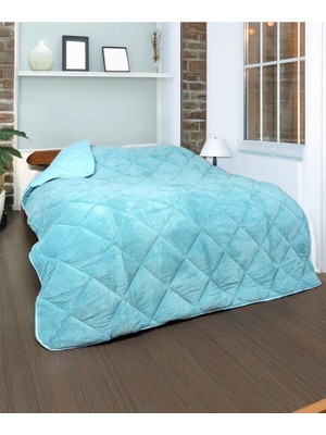 Welsoft Yorgan Çift Kişilik Yorgan 200*220 Çift Taraflı-Turkuaz
