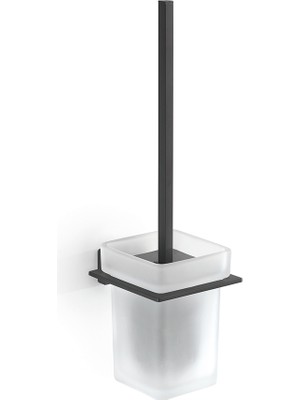 Atena Tuvalet Fırçalık - Mat Siyah