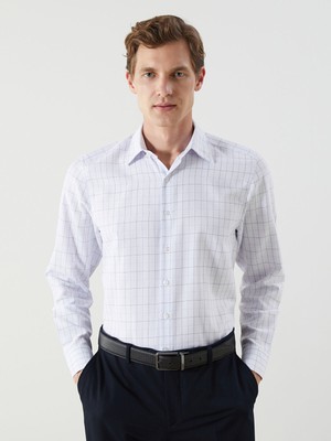 Lc Waikiki Yeni Sezon Regular Fit Uzun Kollu Ekose Gabardin Erkek Gömlek