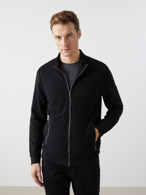 Lc Waikiki Yeni Sezon Dik Yaka Uzun Kollu Erkek Fermuarlı Sweatshirt