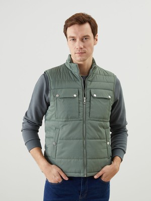 Lc Waikiki Yeni Sezon Standart Kalıp Dik Yaka Erkek Şişme Yelek