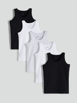 Lc Waikiki Yeni Sezon Bisiklet Yaka Erkek Çocuk Atlet 5'li