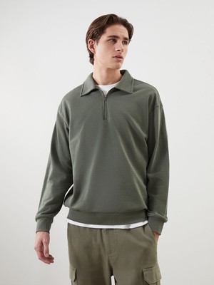 Lc Waikiki Yeni Sezon Polo Yaka Uzun Kollu Erkek Sweatshirt