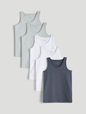 Lc Waikiki Yeni Sezon Bisiklet Yaka Erkek Çocuk Atlet 5'li