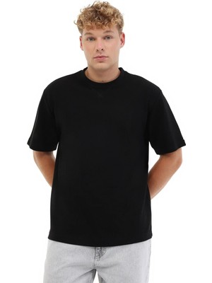 5W ml Neck 11BS60 5pr Erkek Siyah T-Shirt - 102054775