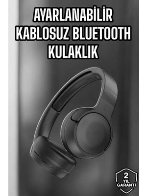Kulak Üstü Kablosuz Bluetooth Kulaklık Gürültü Önleyici Uzun Şarj Süreli