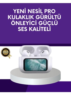 Dokunmatik Ekranlı Bluetooth Kulaklık Anc Gürültü Önleme Suya Dayanıklı