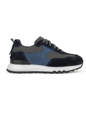Ziya, Erkek Hakiki Deri Sneaker 153983Z2600 Lacivert