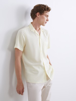 Lc Waikiki Yeni Sezon Regular Fit Kısa Kollu Poplin Erkek Gömlek