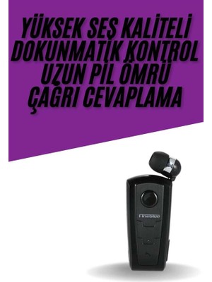 Yaka Kulaklığı Andorid Tüm Cep Telefonlarına Uyumlu Mikrofonlu Titreşimli Makaralı