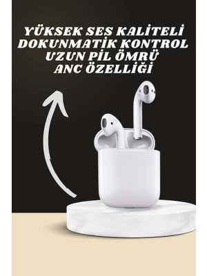 7 Kordonlu Akıllı Saat ve 2.nesil Kulaklık Yüksek Ses Kaliteli Uzun Pil Ömrü