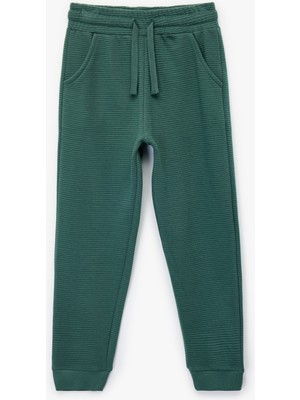 Pamuklu Şardonlu Cep Detaylı Basic Jogger Eşofman Altı