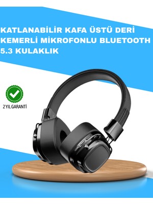 Katlanabilir Tasarımlı Taşınabilir Kablosuz Müzik Kulaklığı