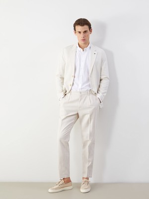 Lc Waikiki Yeni Sezon Standart Kalıp Keten Karışımlı Erkek Pantolon