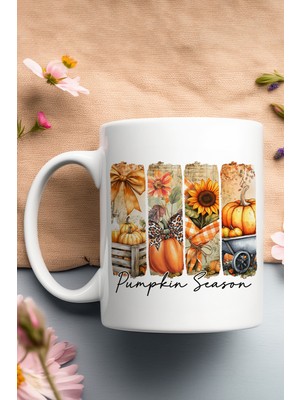 Pumpkin Season Baskılı Hediyelik Kupa Bardak