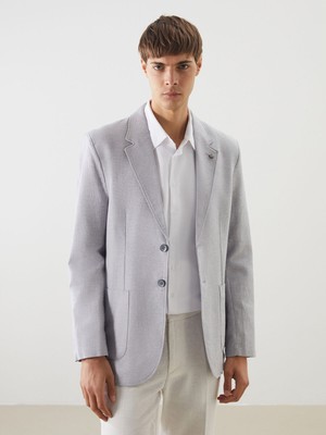 Lc Waikiki Yeni Sezon Standart Kalıp Keten Görünümlü Erkek Blazer Ceket