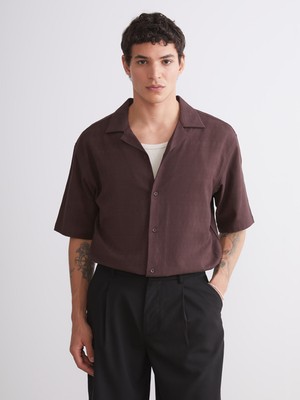 Lc Waikiki Yeni Sezon Regular Fit Resort Yaka Kısa Kollu Erkek Gömlek