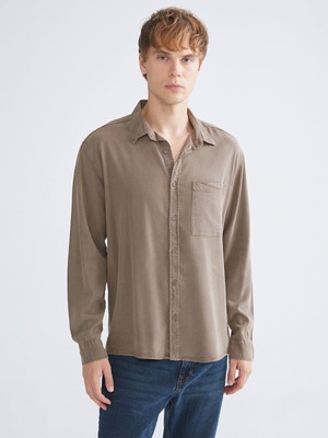 Lc Waikiki Yeni Sezon Regular Fit Uzun Kollu Gabardin Erkek Gömlek
