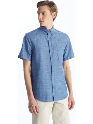Lc Waikiki Yeni Sezon Regular Fit Keten Karışımlı Erkek Gömlek