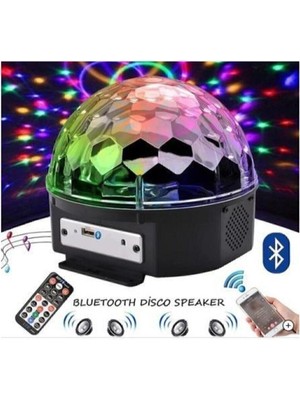 Renkli Ledli Bluetooth Hoparlör, Sese Duyarlı ve Kumandalı, Eğlenceye Renk Katıyor