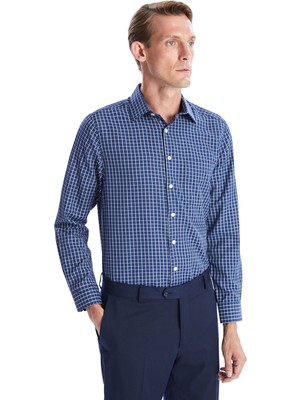Lc Waikiki Yeni Sezon Regular Fit Uzun Kollu Ekose Gabardin Erkek Gömlek