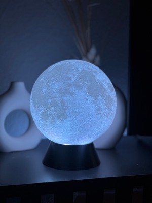 Beyaz Ay Işığı Gece Lambası, Sıcak ve Yumuşak Işık, Rahatlatıcı Dekorasyon Parçası