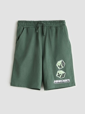 Lc Waikiki Yeni Sezon Beli Lastikli Minecraft Baskılı Erkek Çocuk Şort