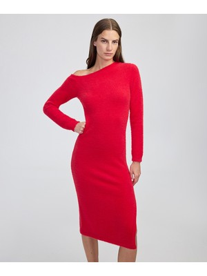 Kayık Yaka Triko Elbise IW6250002207034