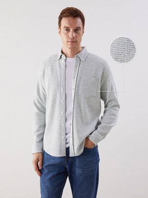 Lc Waikiki Yeni Sezon Regular Fit Uzun Kollu Erkek Dokulu Gömlek