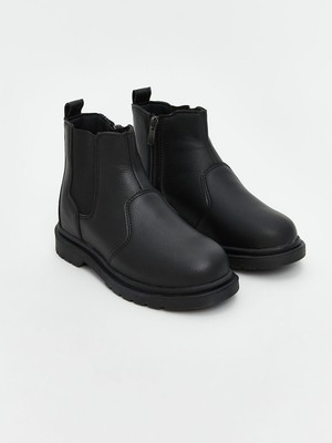 Lc Waikiki Yeni Sezon Deri Görünümlü Fermuarlı Erkek Çocuk Bot