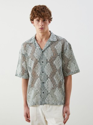 Lc Waikiki Yeni Sezon Regular Fit Kısa Kollu Desenli Erkek Gömlek